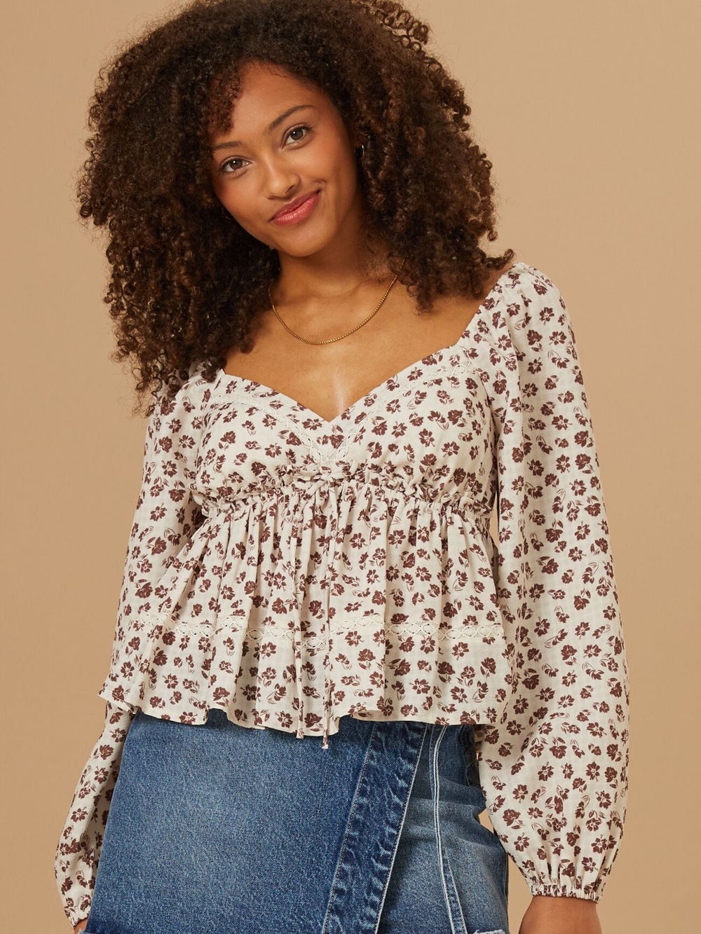 Altar'd State Emerly Floral Top